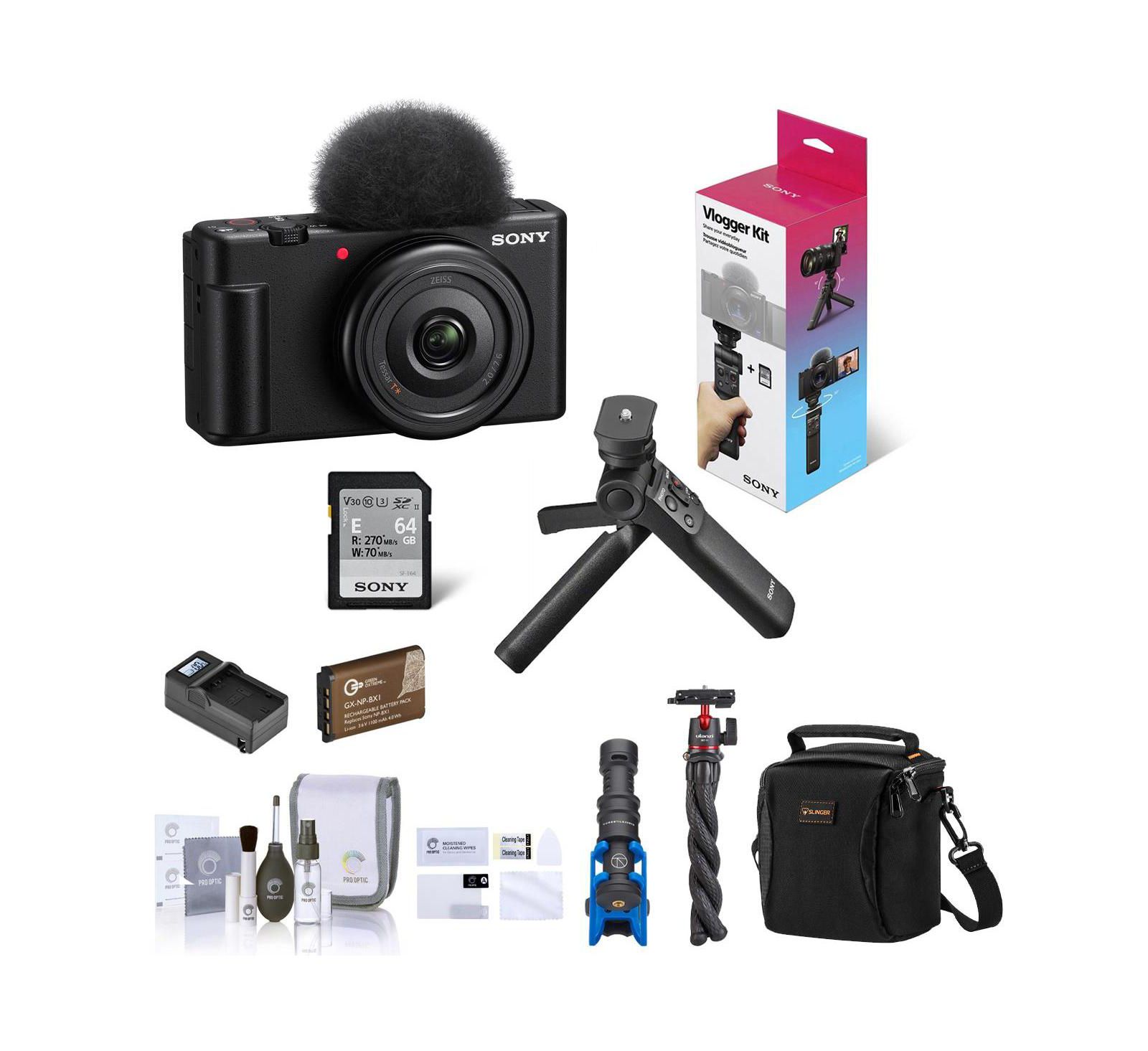 Vlogging камера Sony ZV-1F Black с комплектом аксессуаров