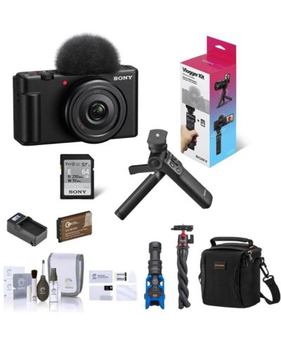 Vlogging камера Sony ZV-1F Black с комплектом аксессуаров