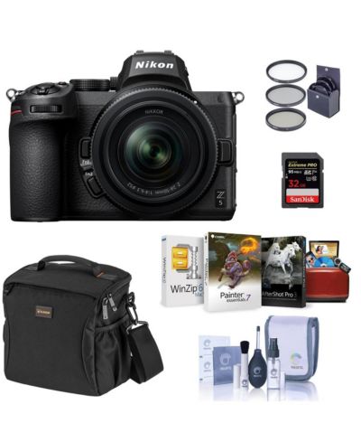 Зеркальная беззеркальная камера Nikon Z5 с объективом 24-50mm, комплект с SD Card 32GB, сумкой и ПО Corel Mac