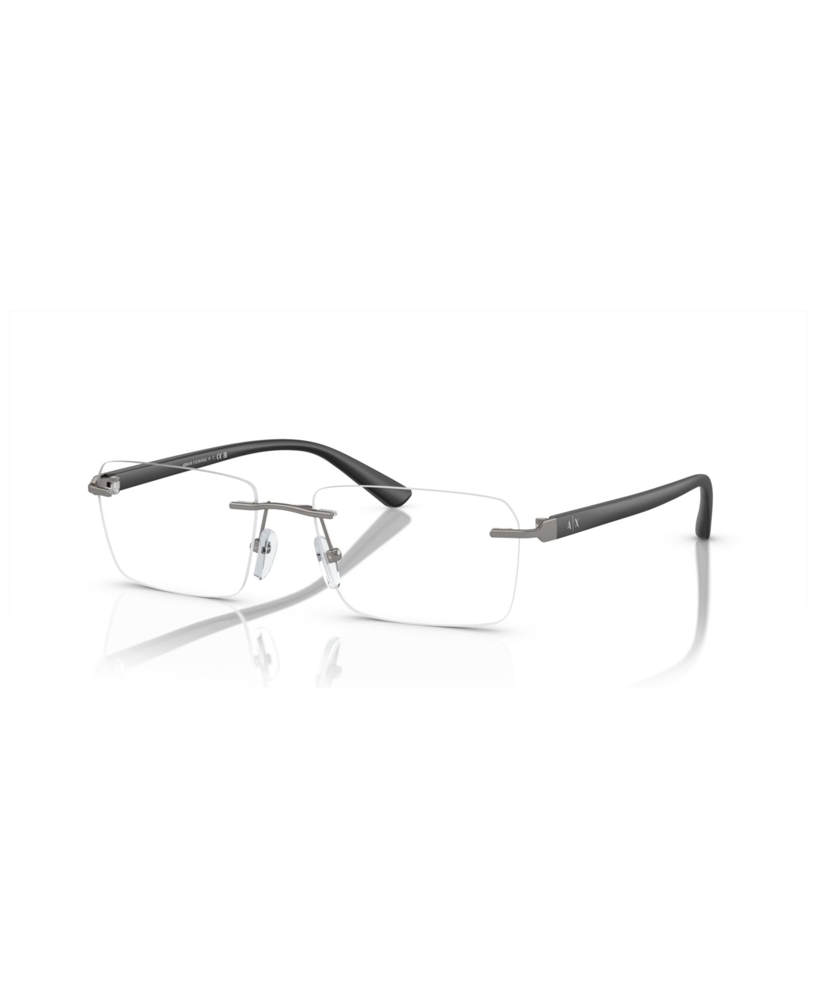 Мужские прямоугольные металлические очки Armani Exchange AX1064