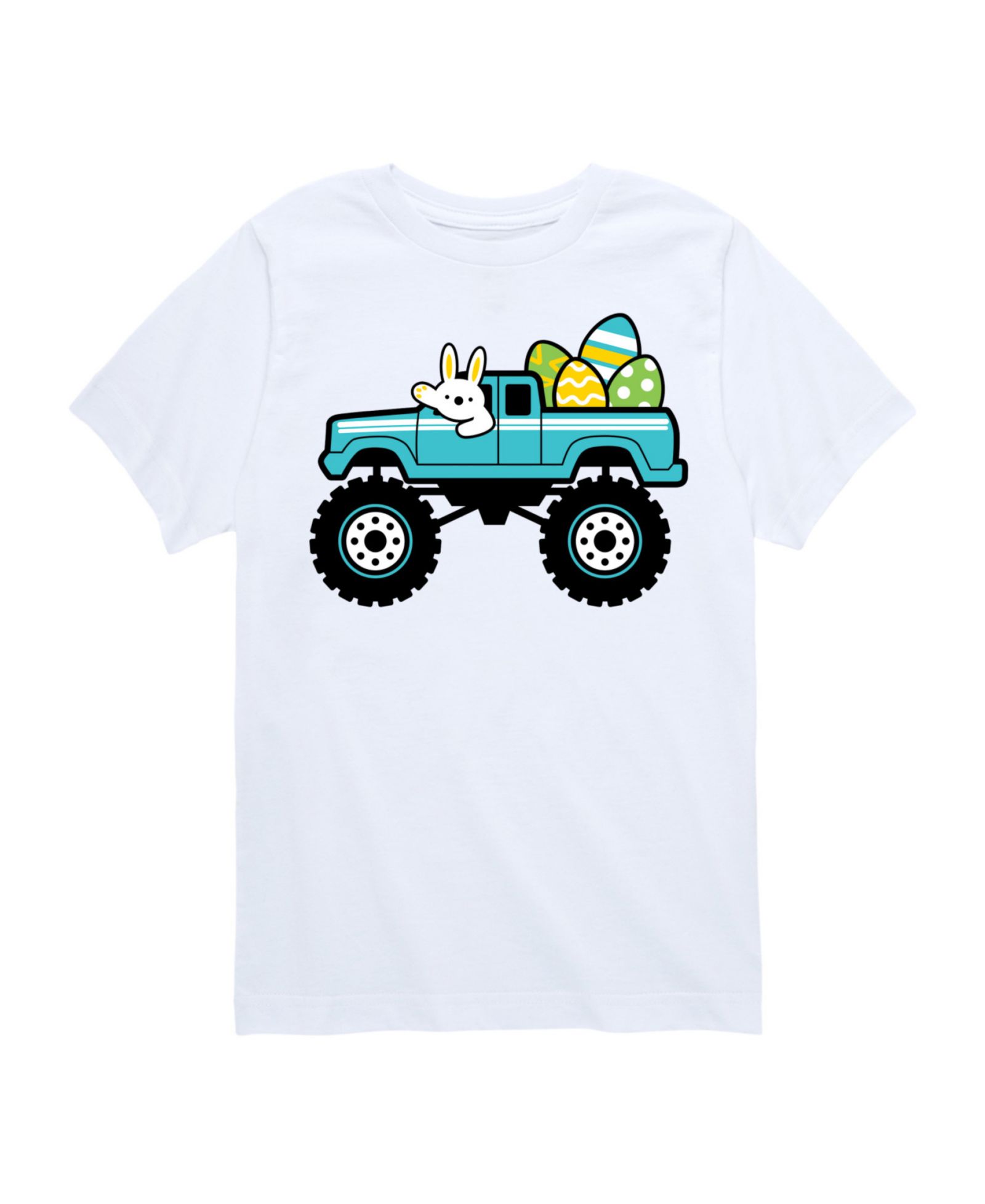 Hybrid Детский Easter Bunny Monster Truck Graphic T-Shirt