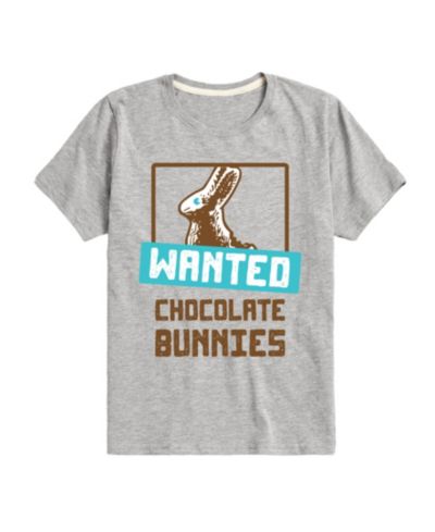 Hybrid Big Boys Wanted Chocolate Bunnies Easter Graphic T-Shirt