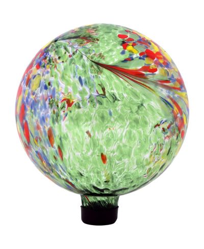 Sunnydaze Decor Gazing Globe Glass Garden Ball for Lawn, Patio or Indoors - 10" Diameter