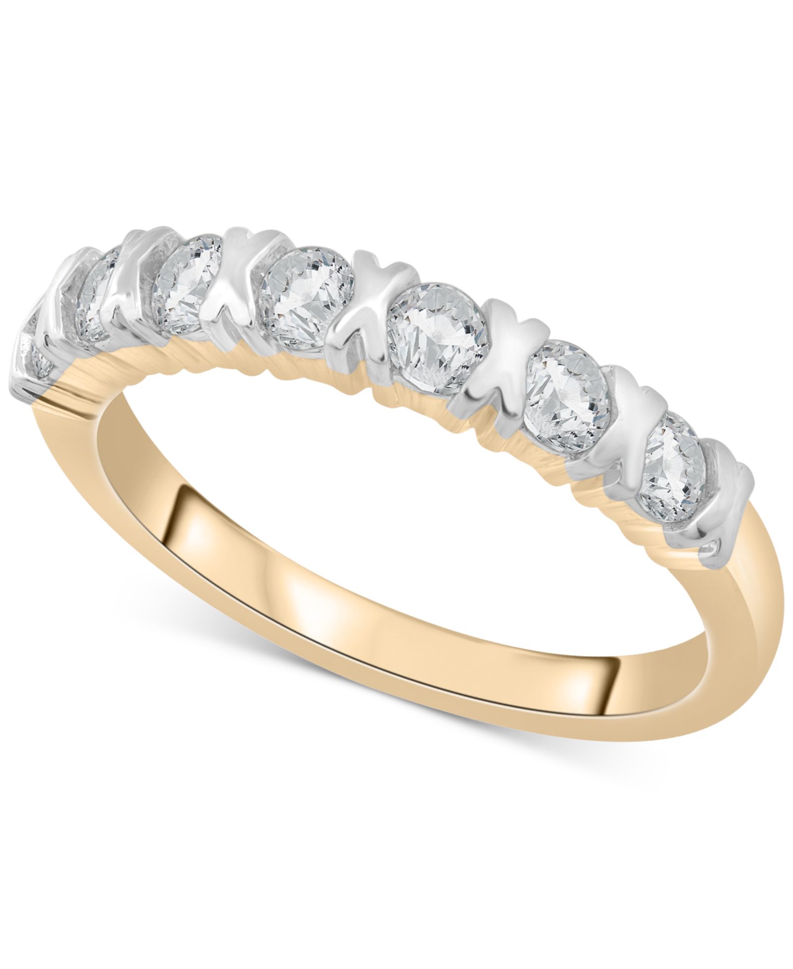 Diamond Band Ring (1/2 ct. t.w.) in 14k Yellow Gold