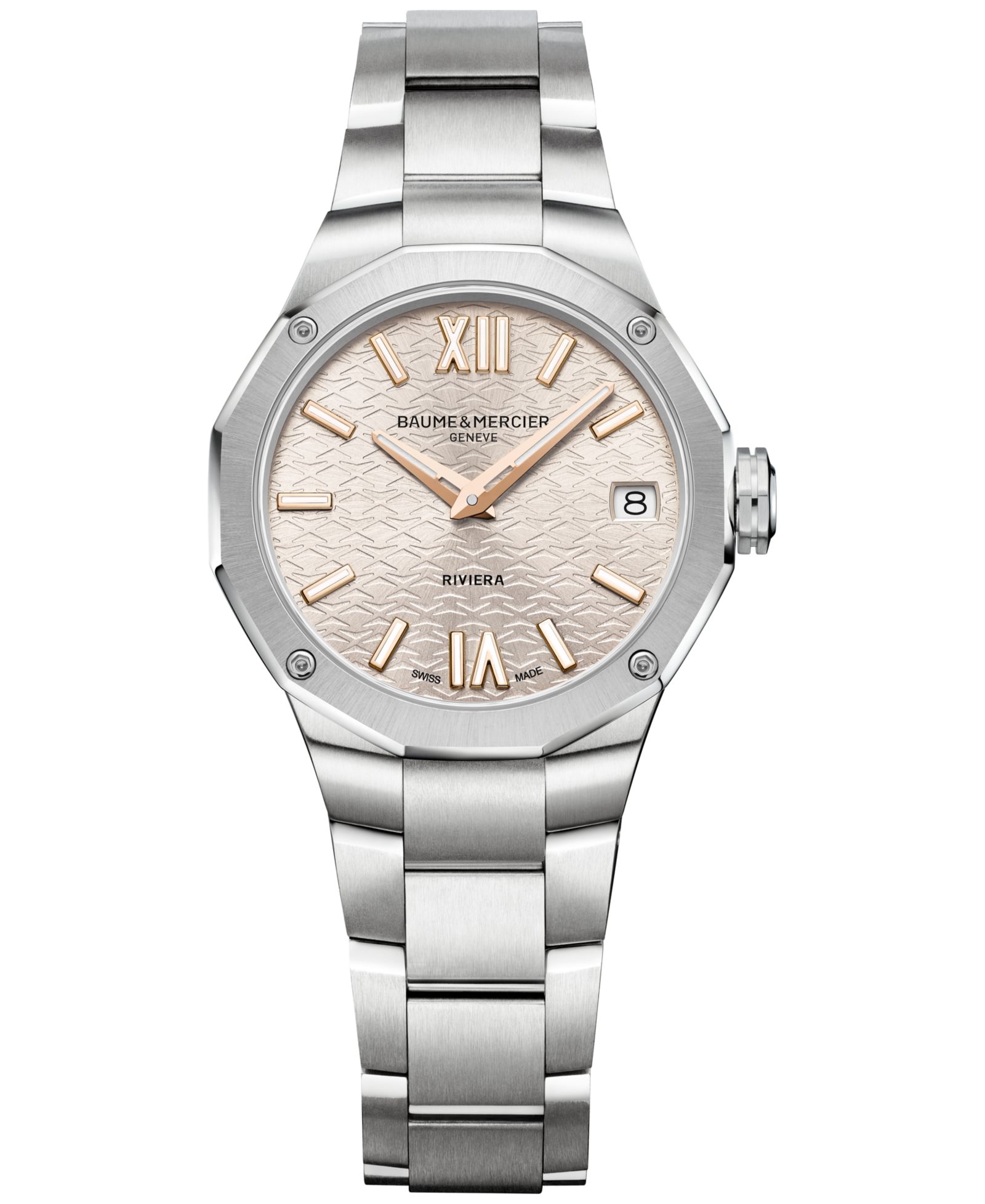 Женские часы Baume & Mercier Swiss Riviera, сталь, 33mm