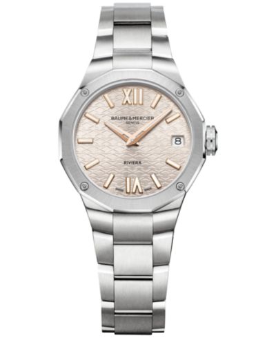 Женские часы Baume & Mercier Swiss Riviera, сталь, 33mm
