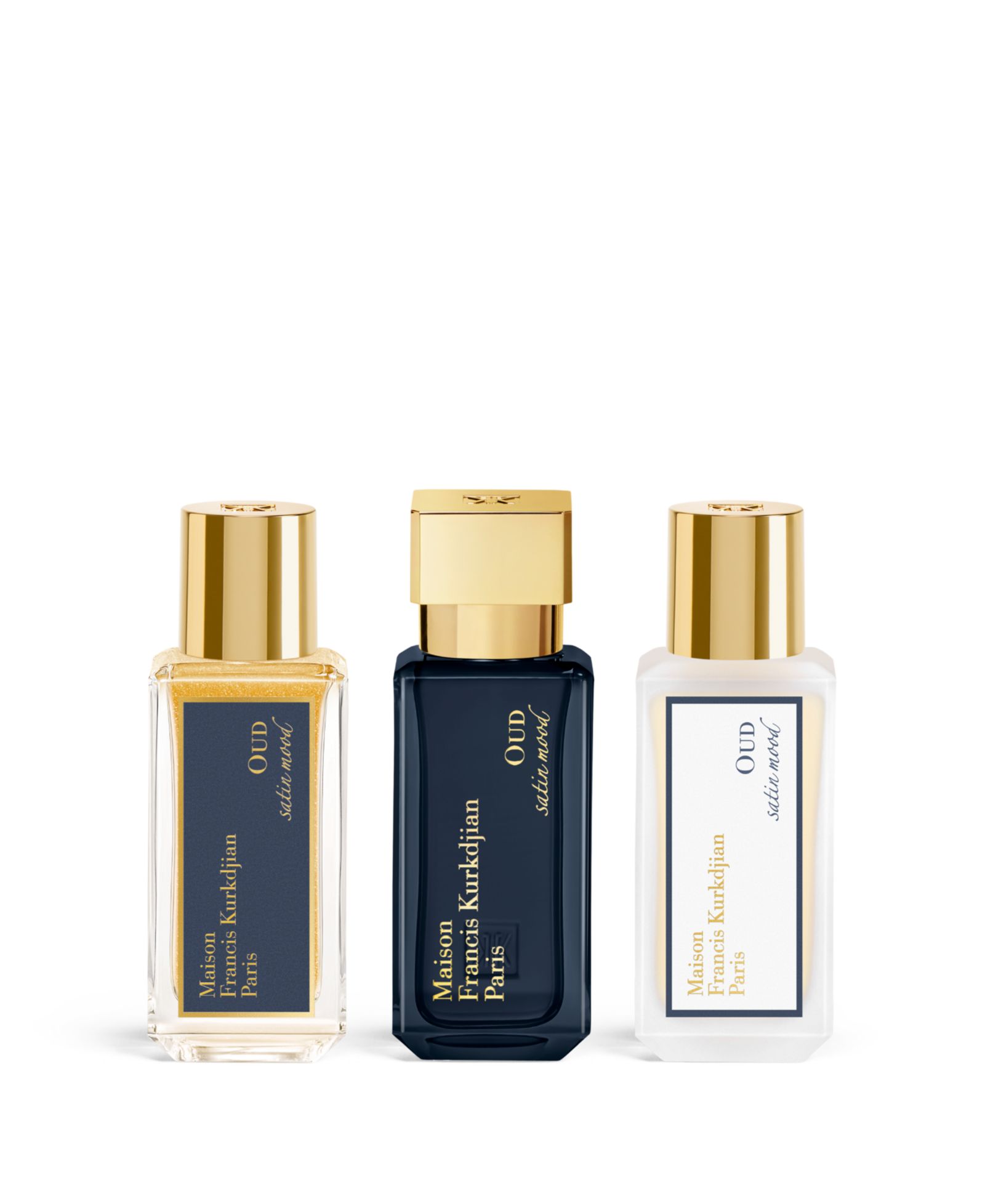 Набор парфюмерии Maison Francis Kurkdjian 3-Pc. OUD satin mood Eau de Parfum Ritual Gift Set
