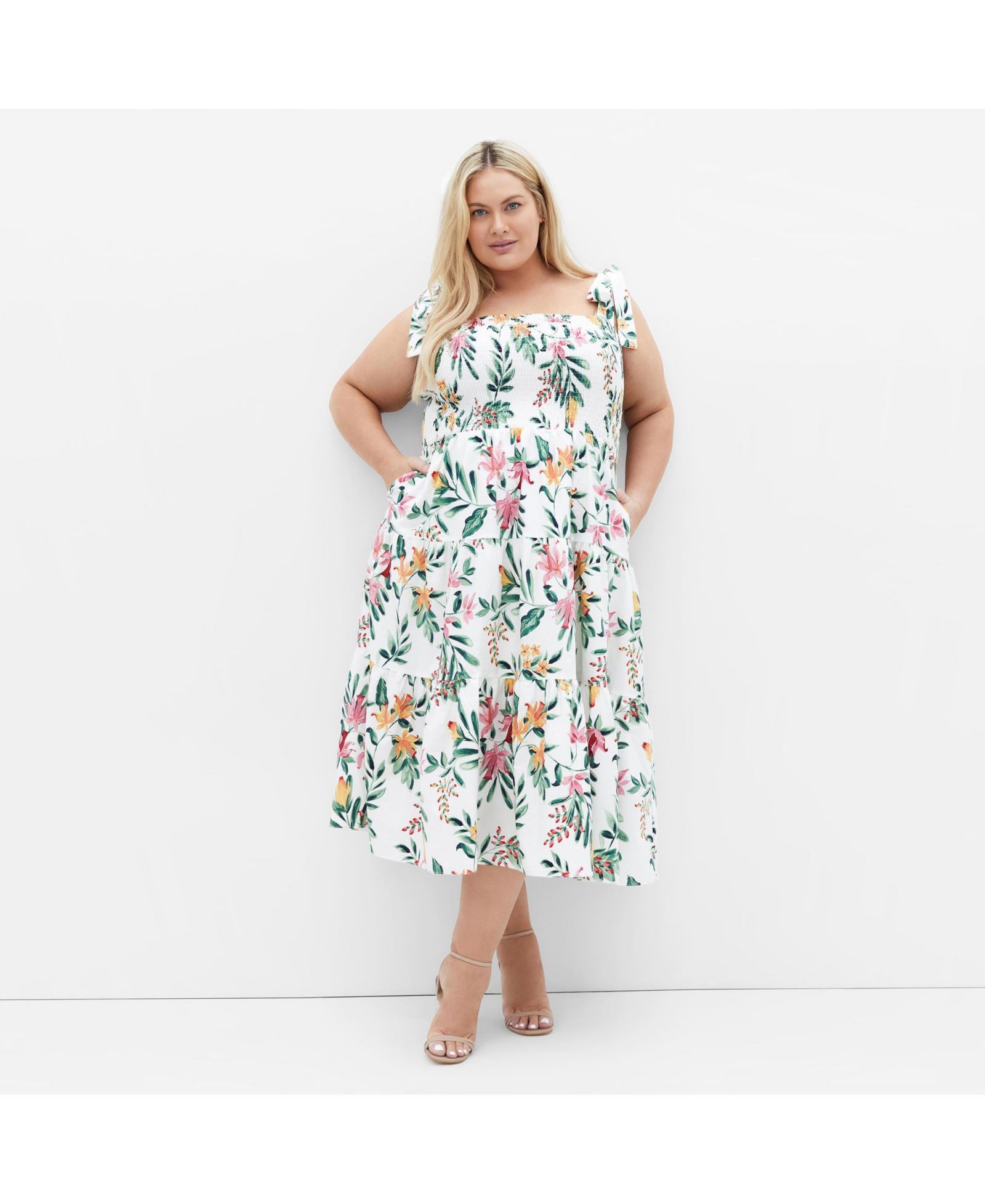 Платье миди CITY CHIC Plus Size Haven Print