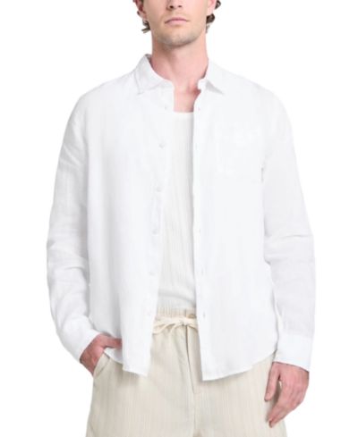 Мужская рубашка GUESS Men's Napa Relaxed-Fit Textured Button-Down