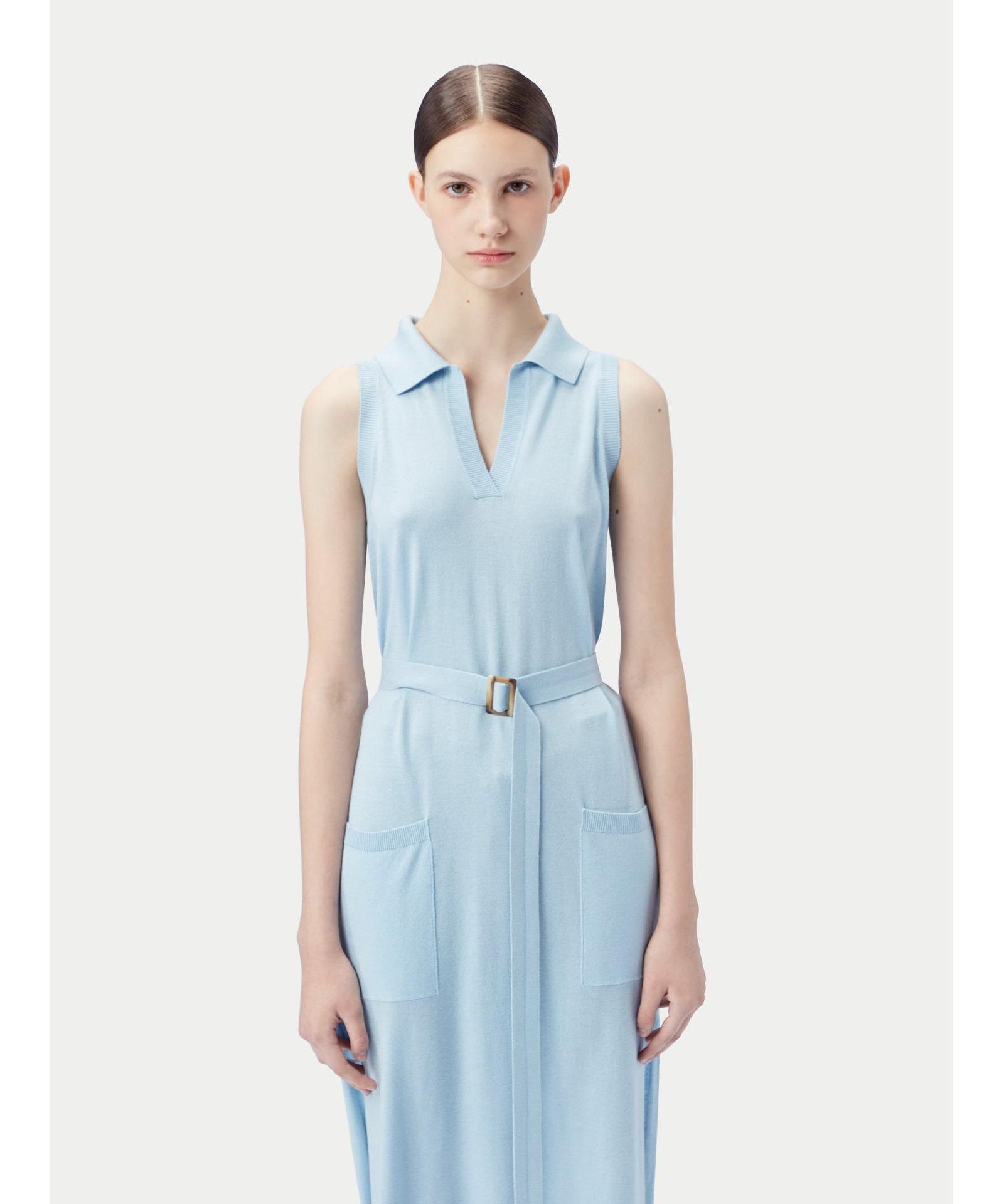 Женское платье-поло Gobi Cashmere Sleeveless Silk Cashmere