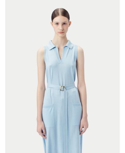 Женское платье-поло Gobi Cashmere Sleeveless Silk Cashmere
