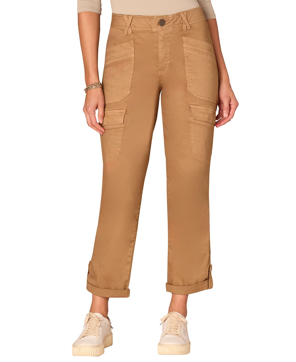Democracy Women's "Ab" Solution High-Rise Roll-Cuff Utility Pants