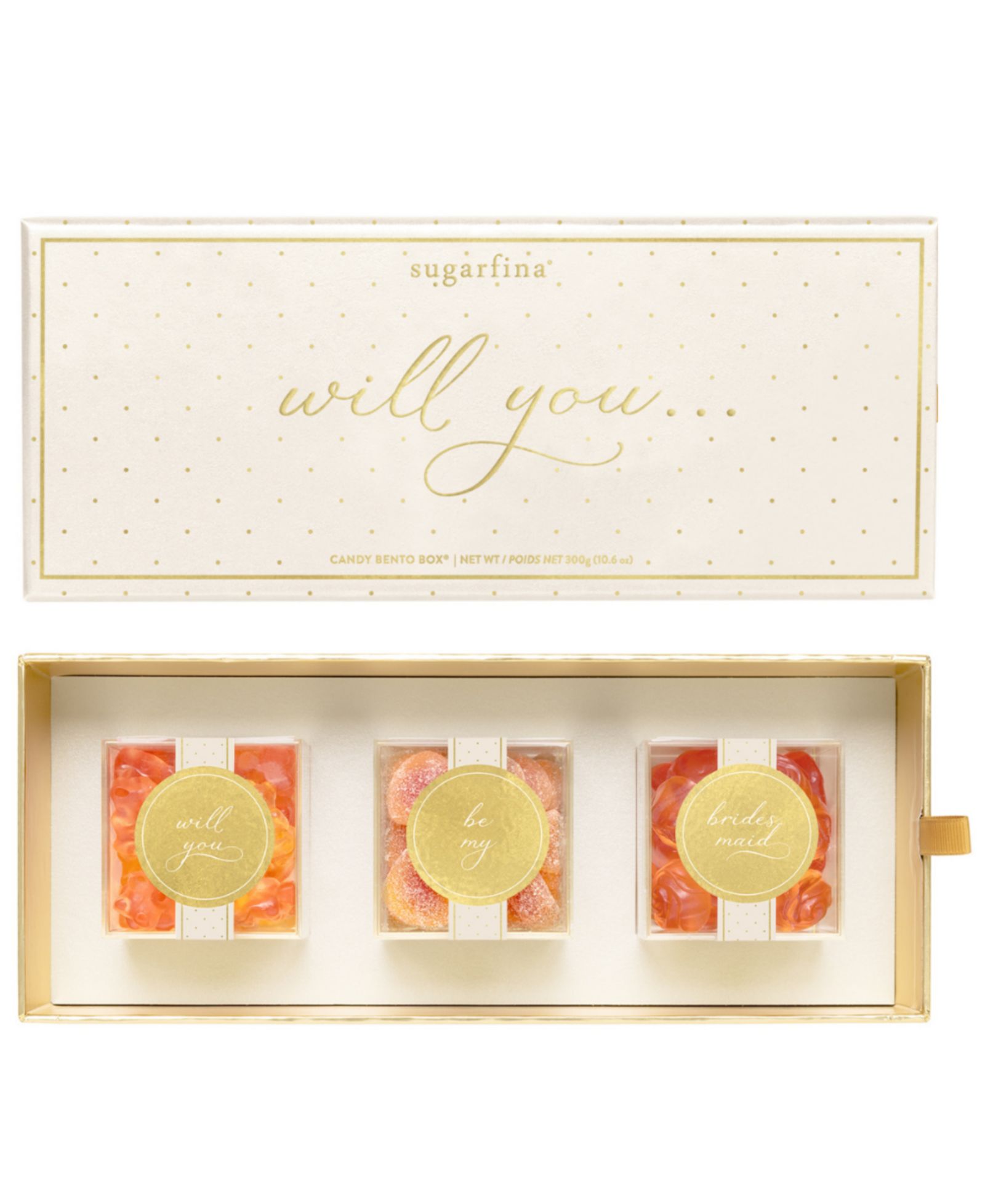 Подарочный бокс Sugarfina Will You Be My Bridesmaid Bento Box, 3 Pieces