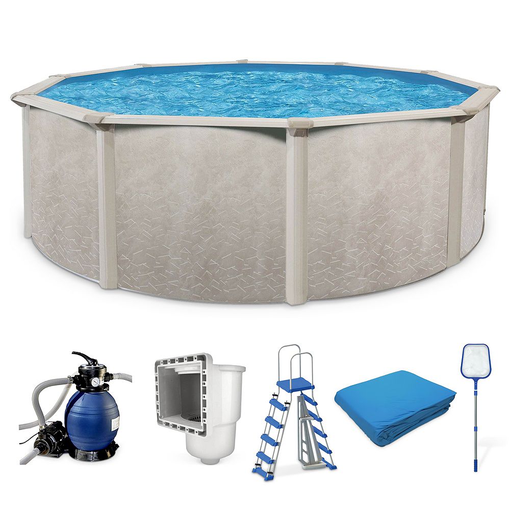 Наземный бассейн Aquarian Phoenix 15ft x 52in с насосом и лестницей