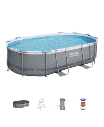Bestway Power Steel прямоугольный наземный бассейн 16' x 10' x 42" в комплекте