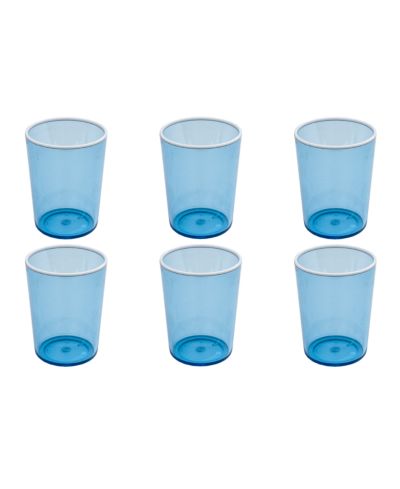 Abode Homewares Contrast Stemless Glasses, Set of 6