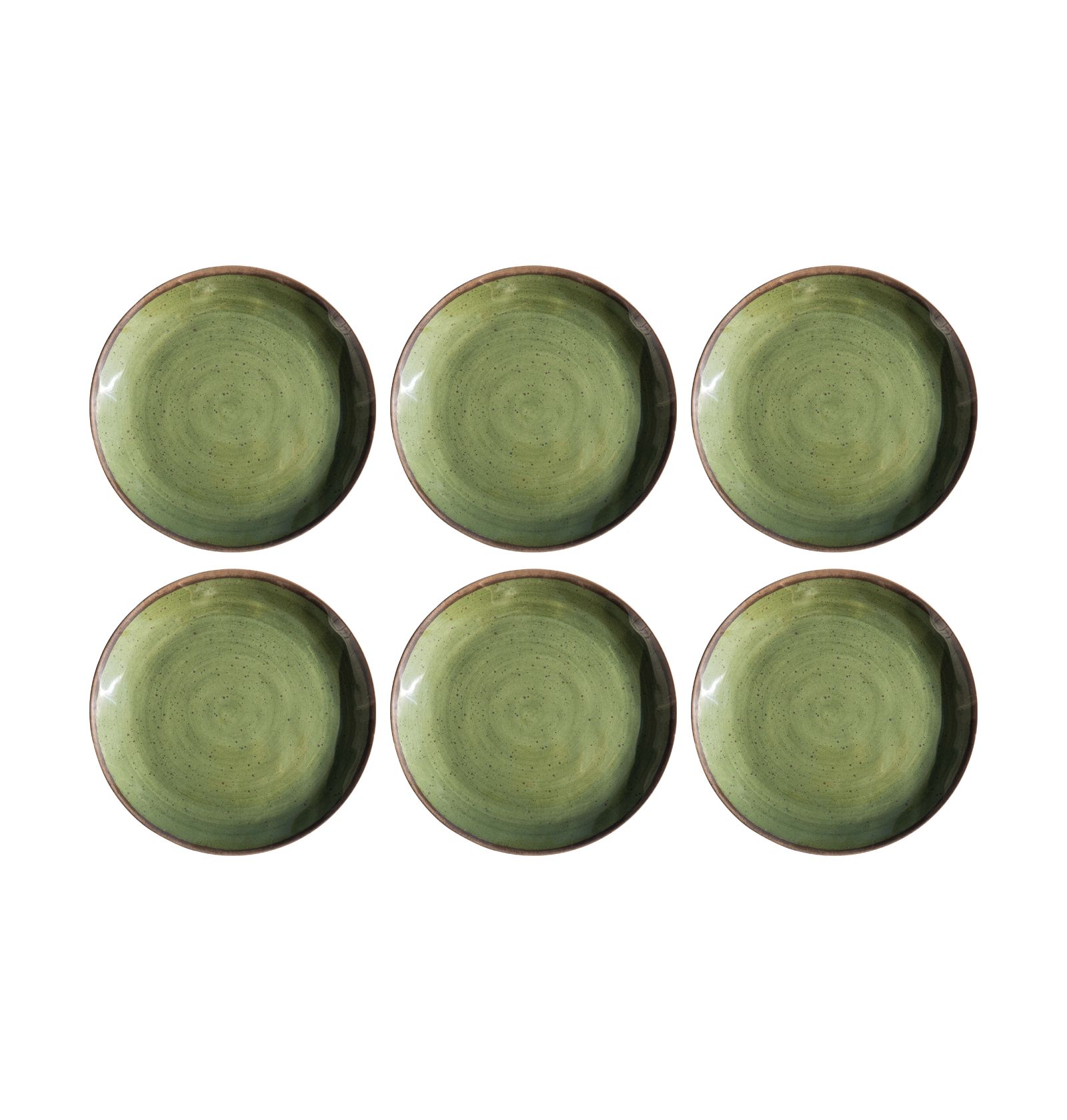 Abode Homewares Retreat Pottery 6-Pc. Dinner Plates, Service For 6