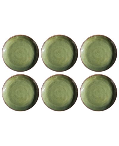 Abode Homewares Retreat Pottery 6-Pc. Dinner Plates, Service For 6
