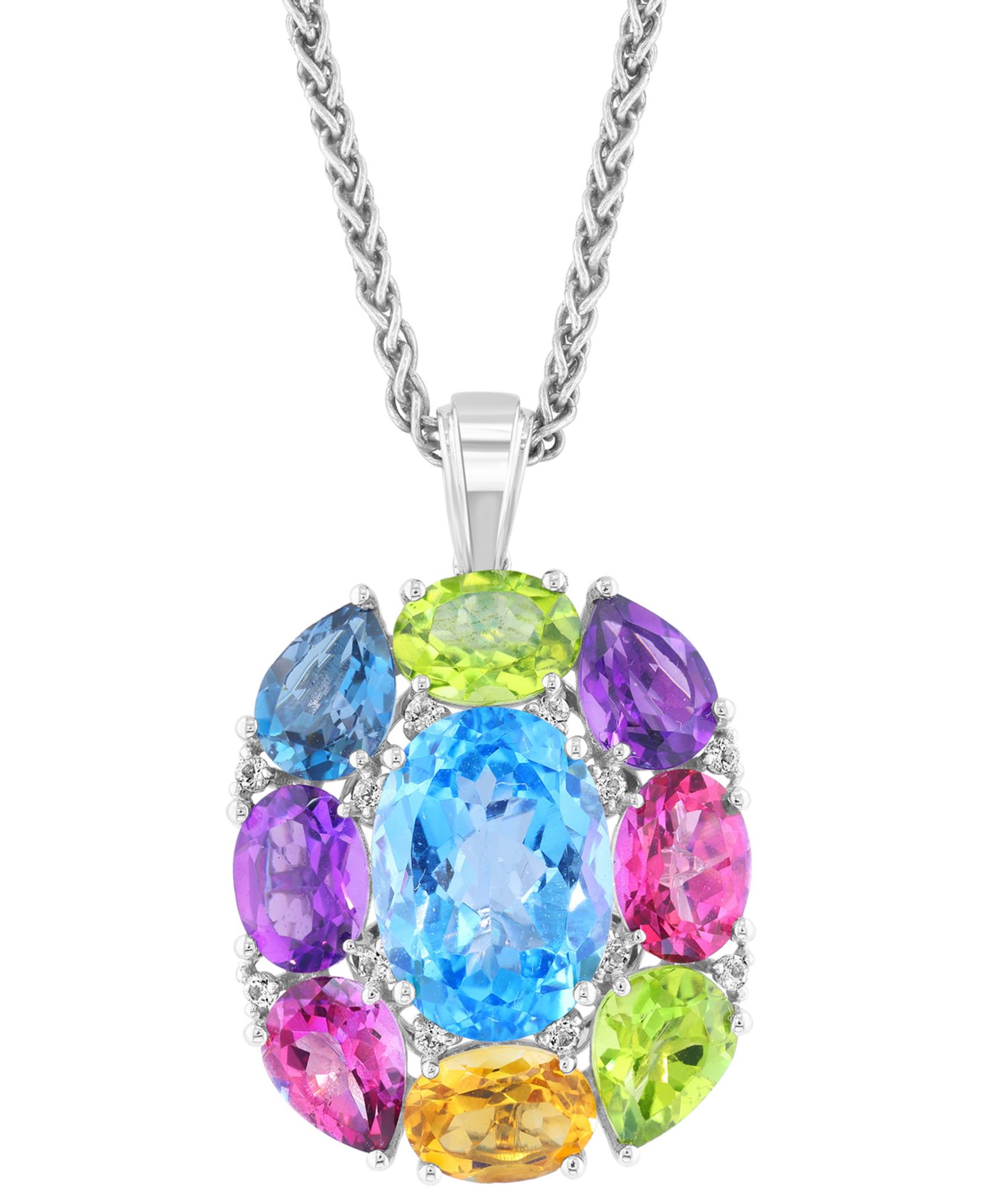 EFFY Collection подвеска с многоцветными драгоценными камнями (17-3/4 ct. t.w.), стерлинговое серебро