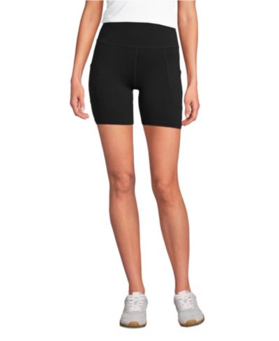 Lands' End Women's Active High Impact 7" Pocket Bike Shorts