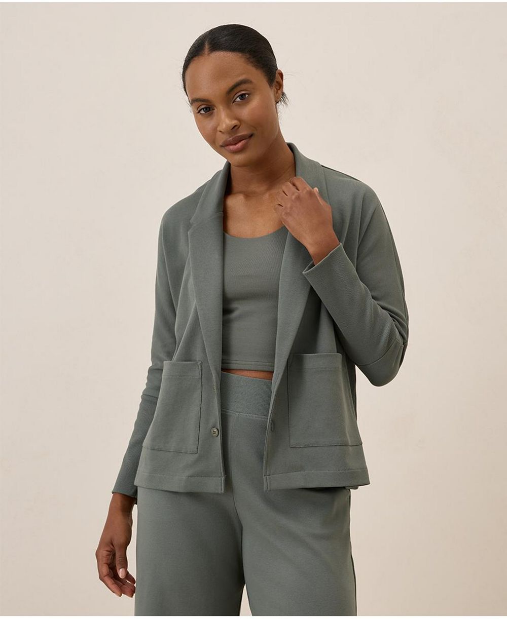 Pact Women's Organic Cotton Airplane Relaxed Blazer
