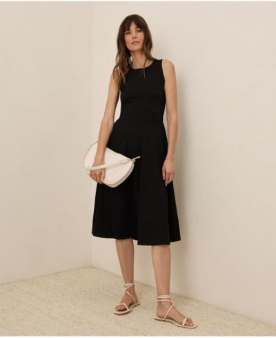 Pact Women's Organic Cotton Fit & Flare Keyhole Back Dress