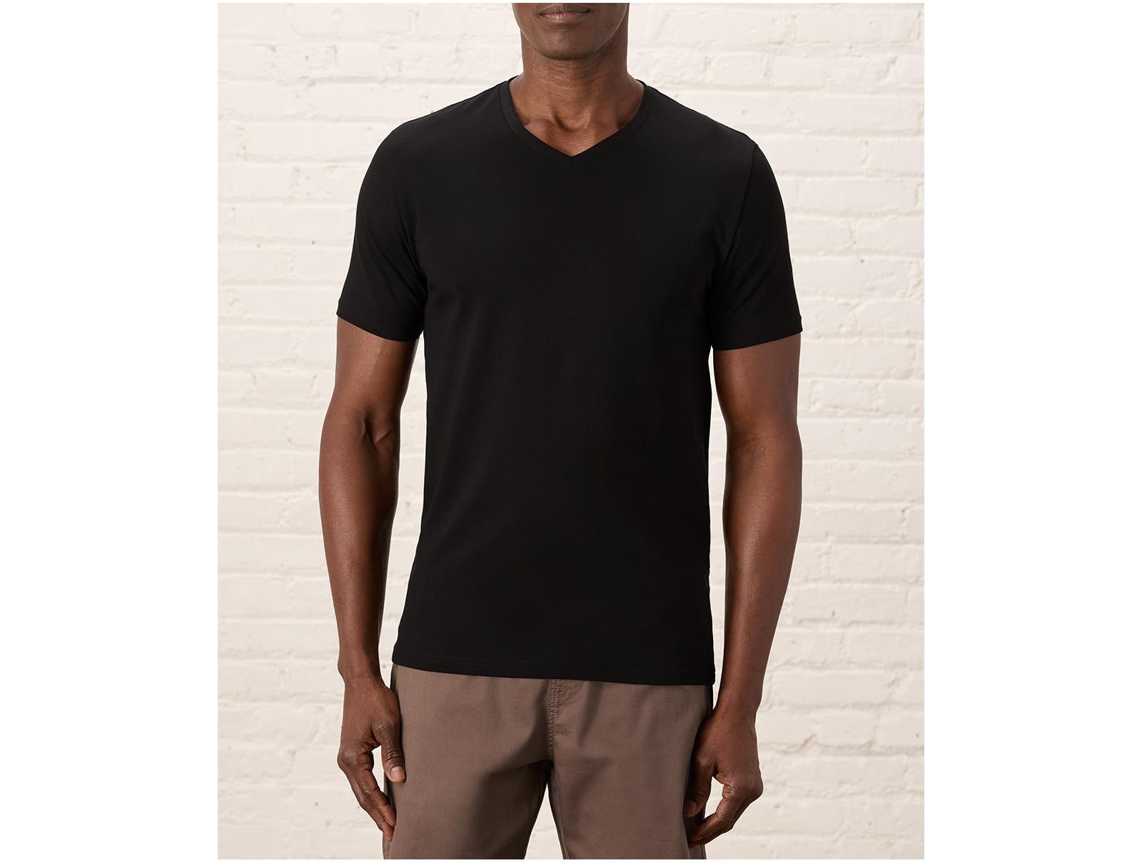 Pact Мужская футболка из органического хлопка Slim V-Neck