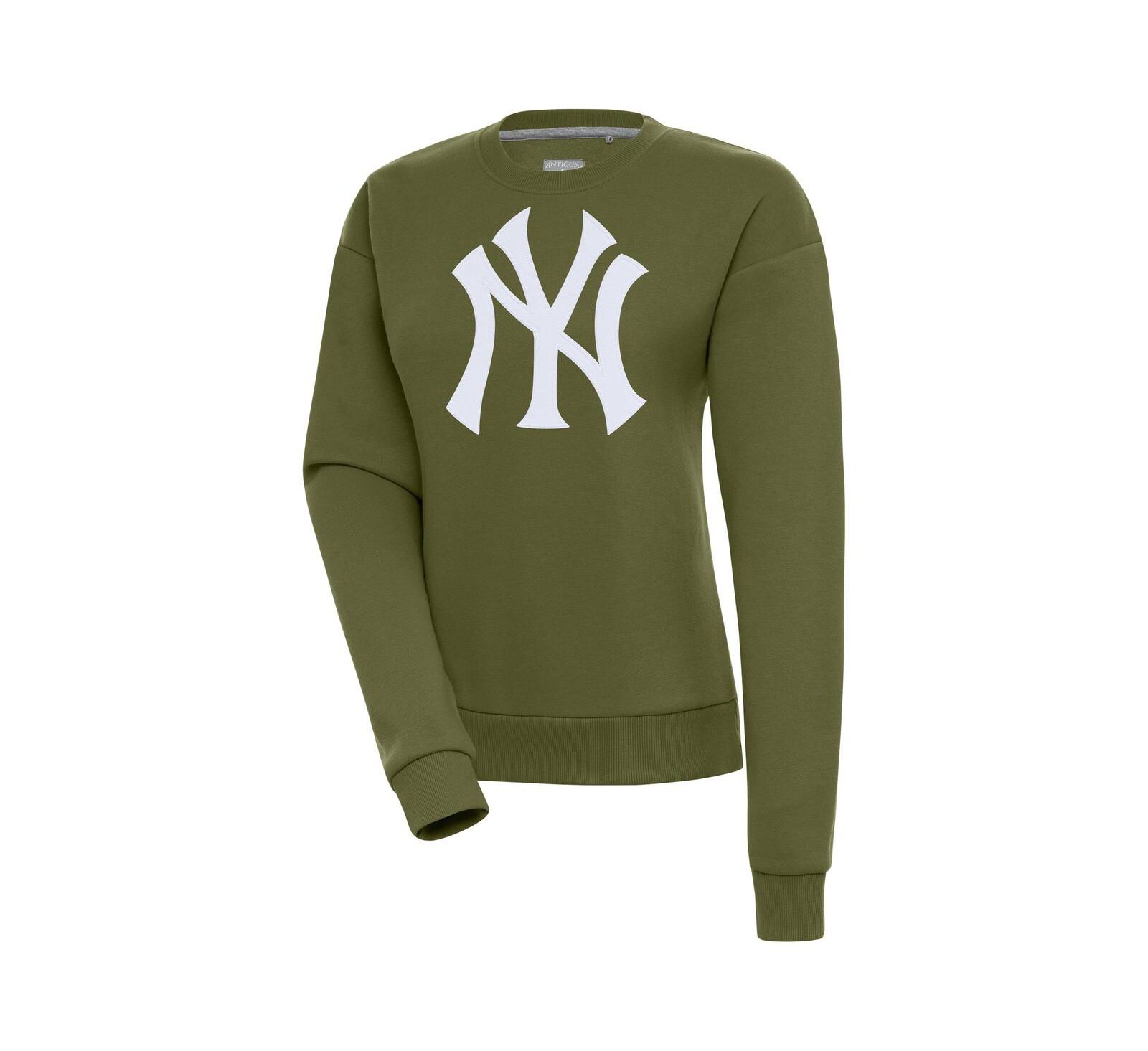 Antigua Women's Olive New York Yankees Victory Pullover Sweatshirt