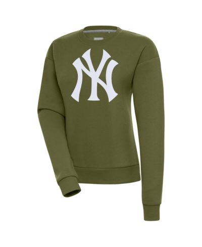 Antigua Women's Olive New York Yankees Victory Pullover Sweatshirt