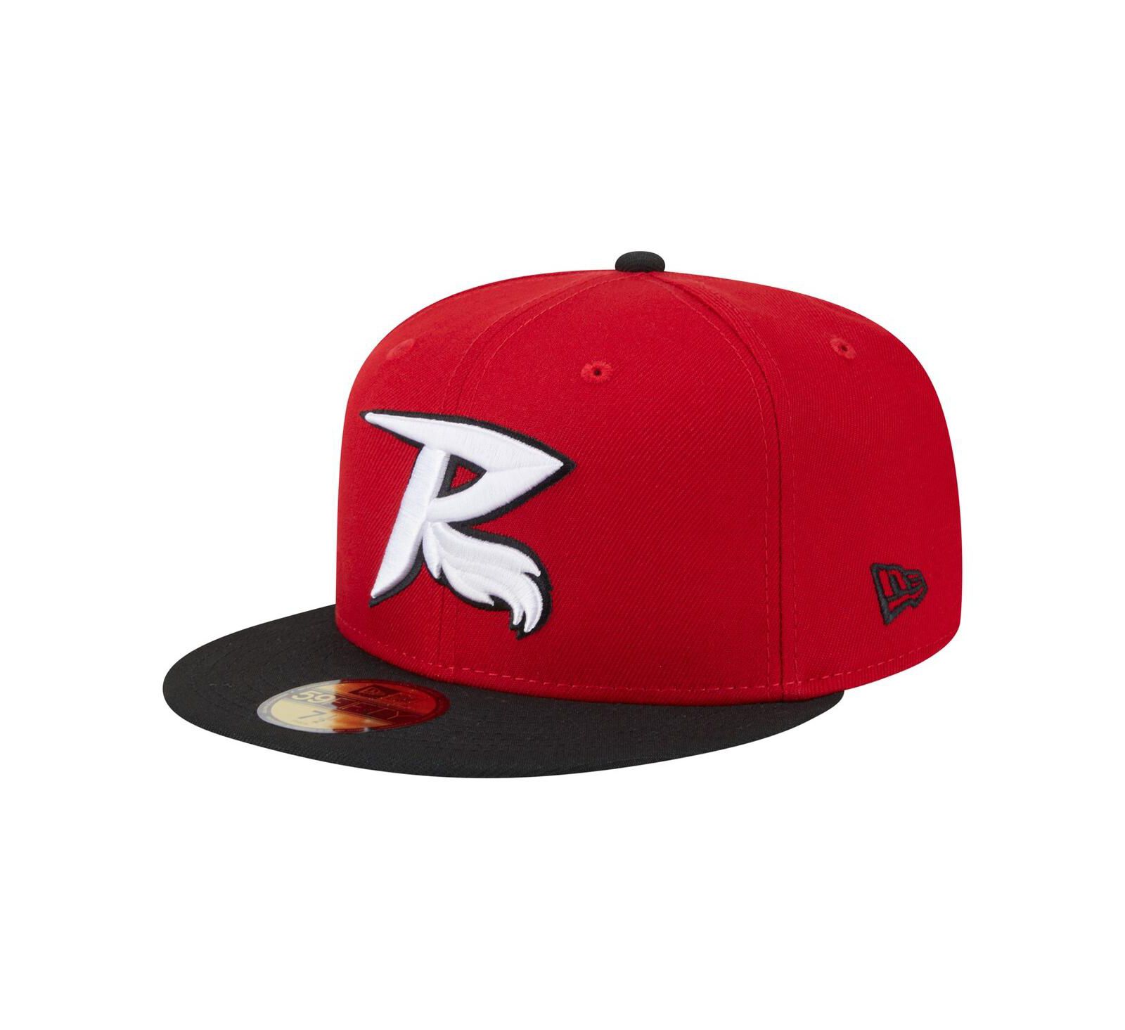 Мужская кепка New Era Men's Red/Black Richmond Flying Squirrels Authentic Collection 59FIFTY
