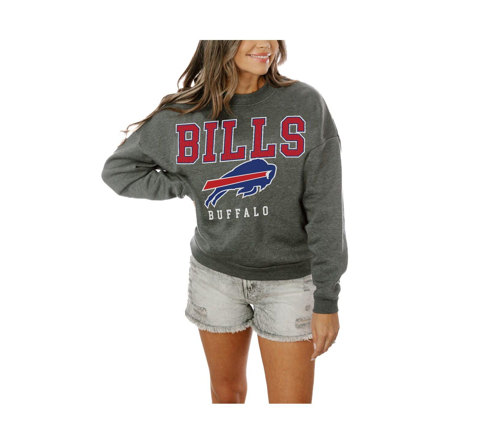 Gameday Couture Женское темно-серое худи Buffalo Bills Bring The Energy Pullover