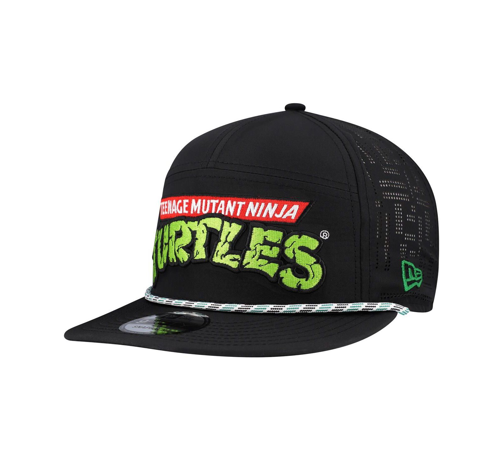 Мужская кепка New Era Teenage Mutant Ninja Turtles Rope Trucker 9FIFTY Snapback Black