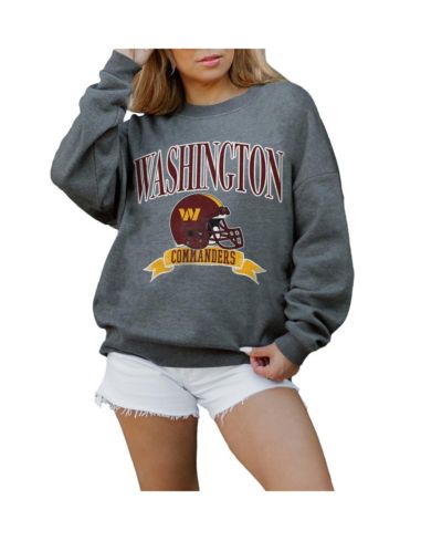 Женская толстовка Gameday Couture, Washington Commanders, премиальный три-бленд, угольный цвет