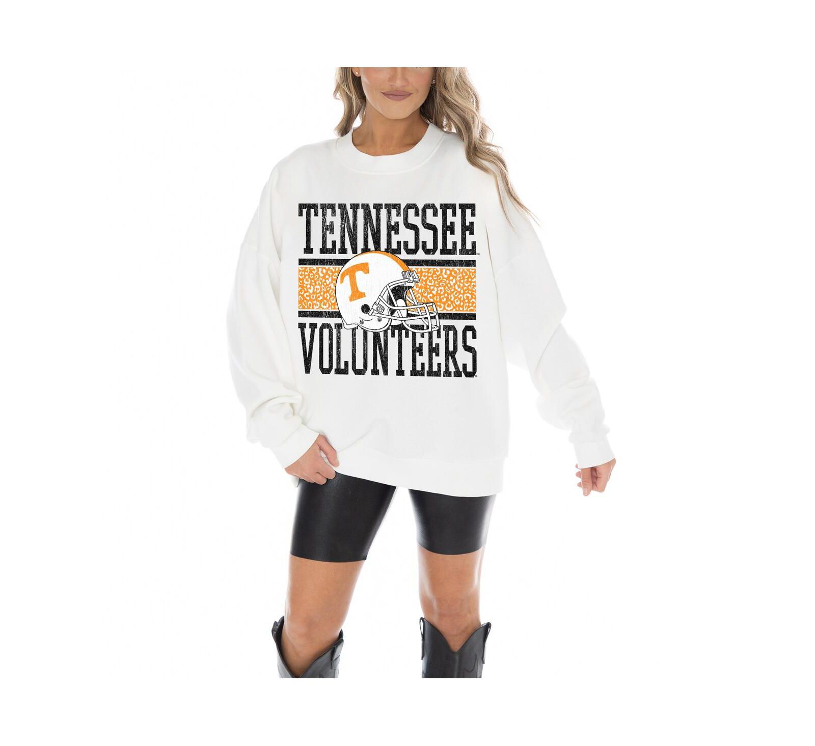 Женская белая толстовка Gameday Couture Tennessee Volunteers Fair Catch Pullover
