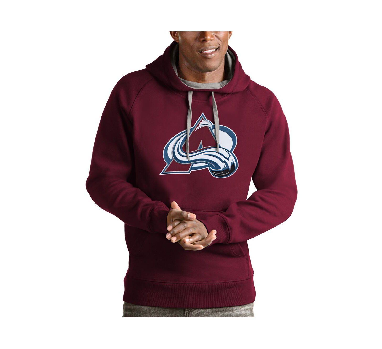 Мужское бордовое худи Antigua Colorado Avalanche Logo Victory