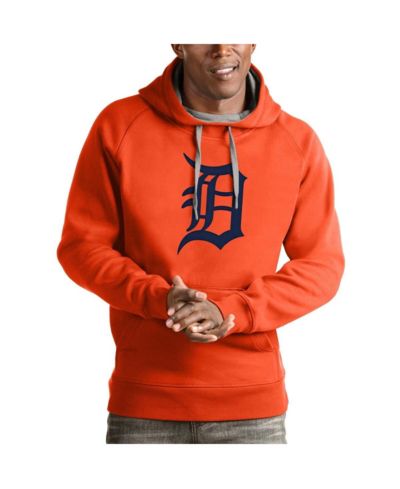 Мужское худи Antigua Detroit Tigers Victory Pullover Team Logo Orange