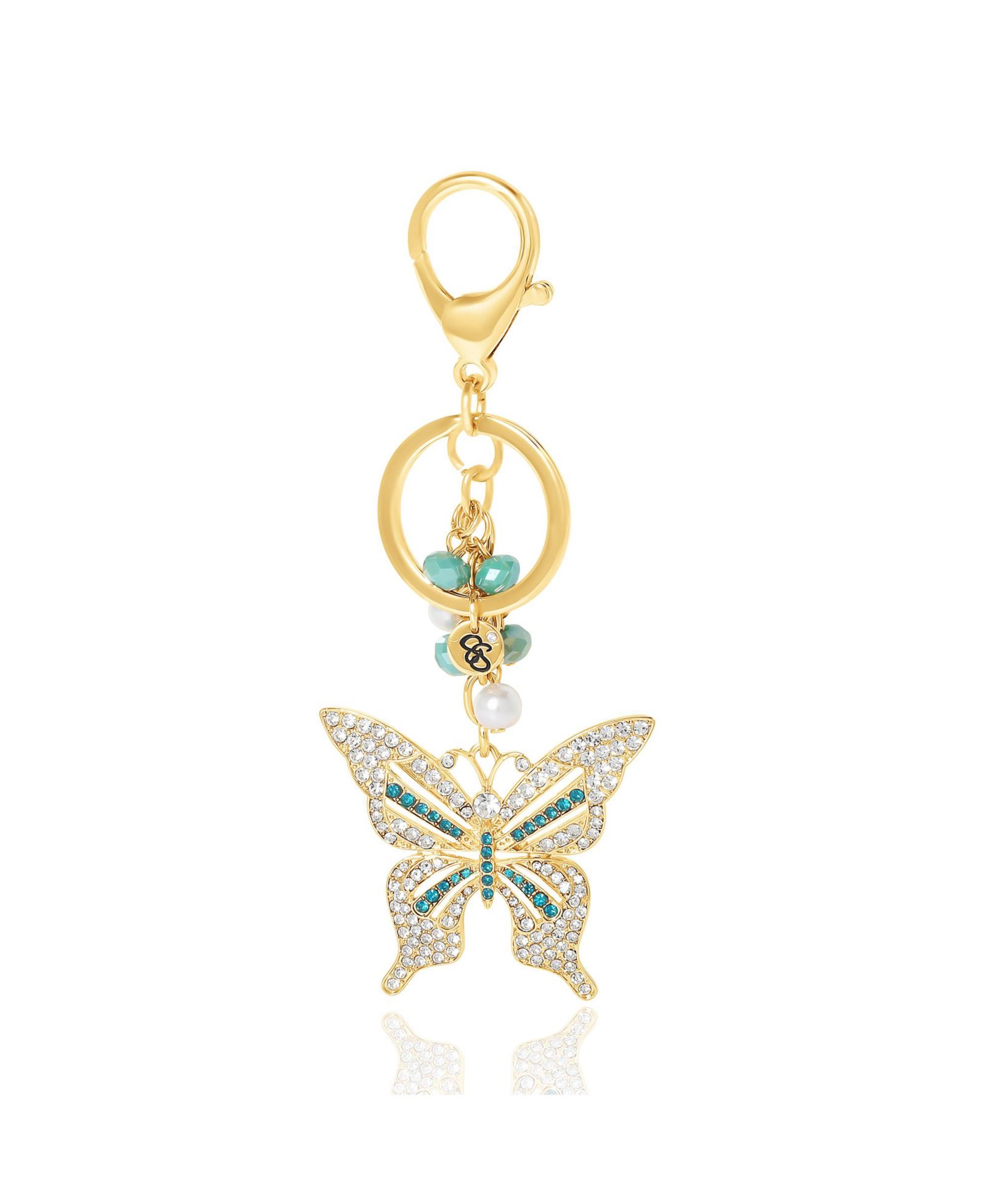 Брелок Jessica Simpson Pave Crystal Butterfly