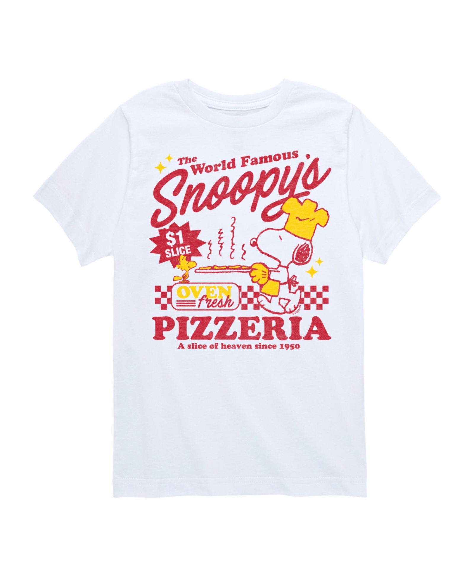 Peanuts Детская футболка для мальчиков Pizzeria Graphic