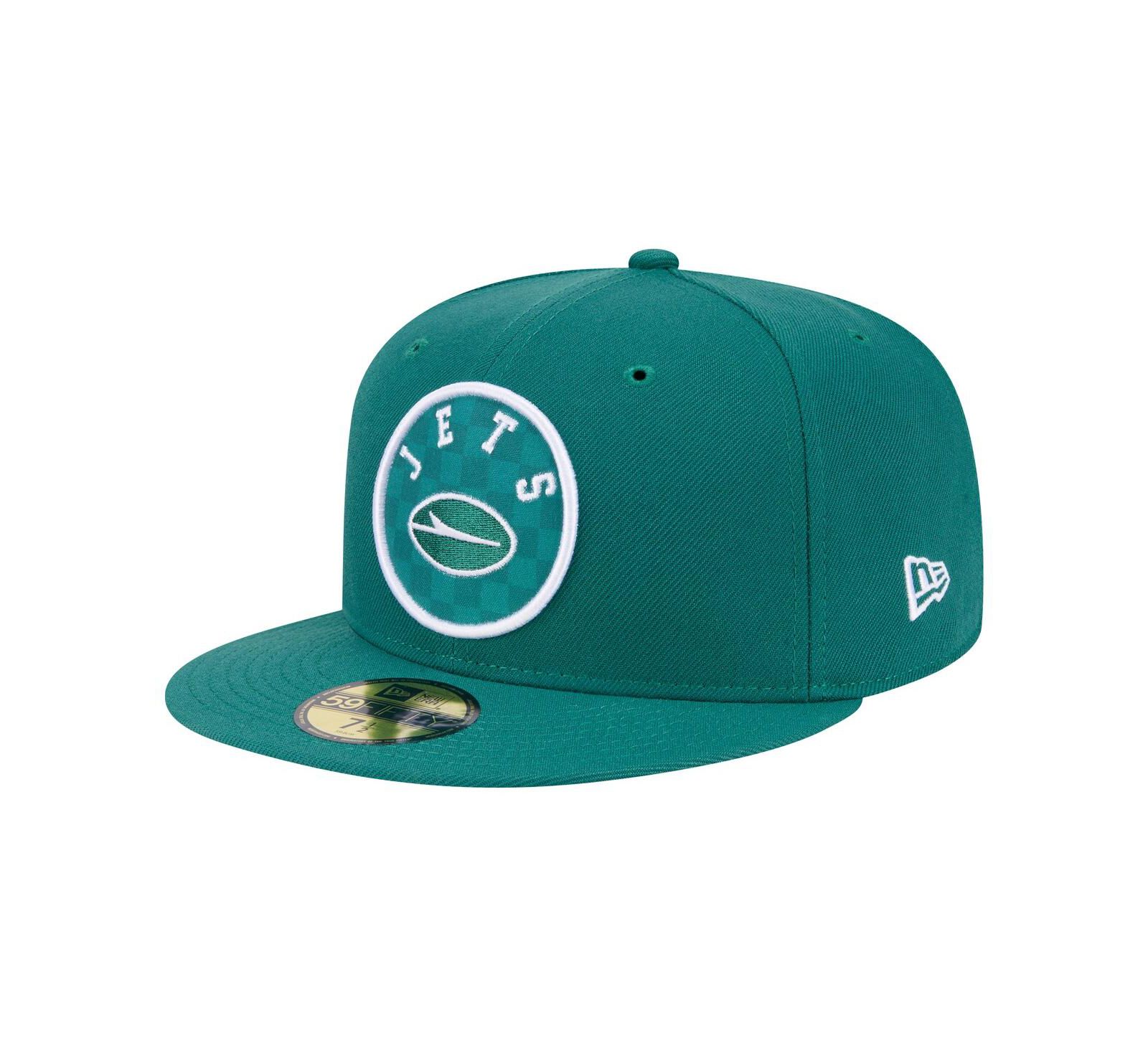 Мужская кепка New Era New York Jets Checkered 59FIFTY Green
