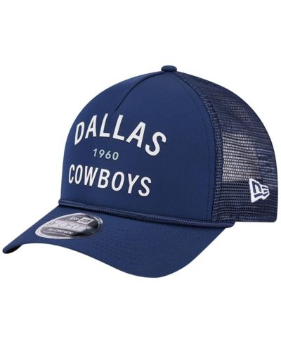 Мужская кепка New Era Navy Dallas Cowboys Active Minimalist M-Crown A-Frame 9FORTY Adjustable Hat