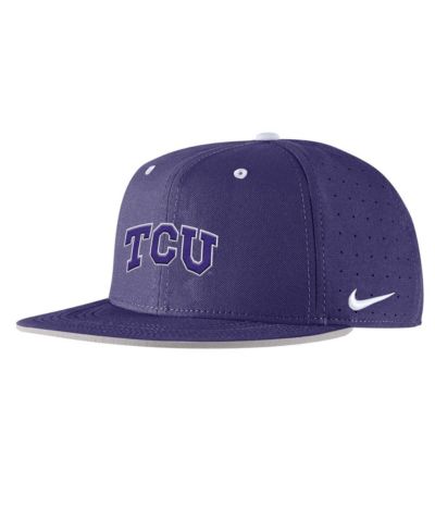 Nike Men's Purple TCU Horned Frogs On-Field True Performance Baseball Fitted Hat