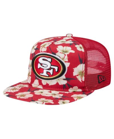 Мужская кепка New Era Scarlet San Francisco 49ers Adventure Pattern Golfer Snapback