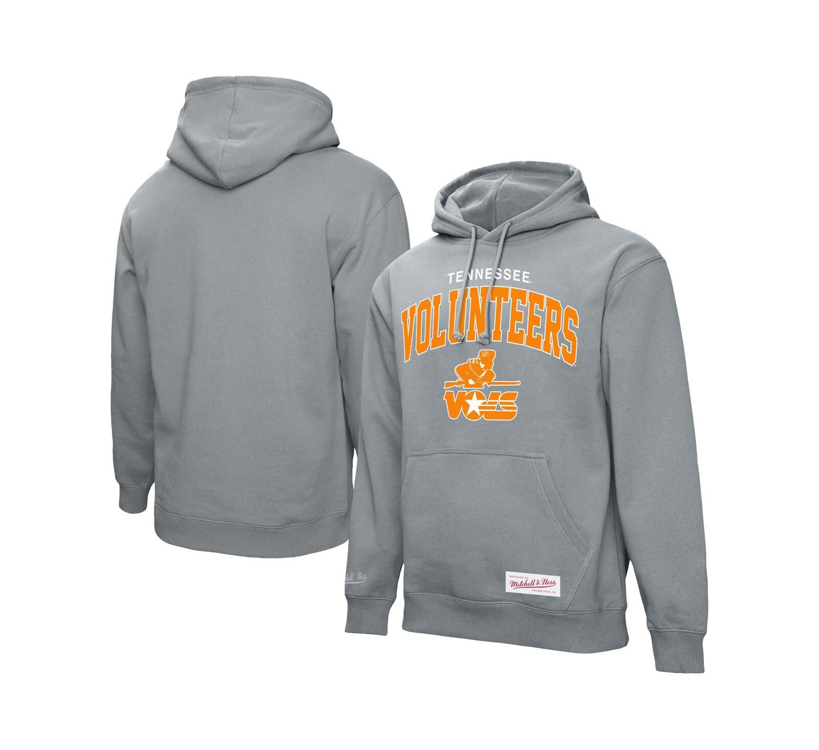 Mitchell & Ness Мужское худи с капюшоном Tennessee Volunteers Heather Gray