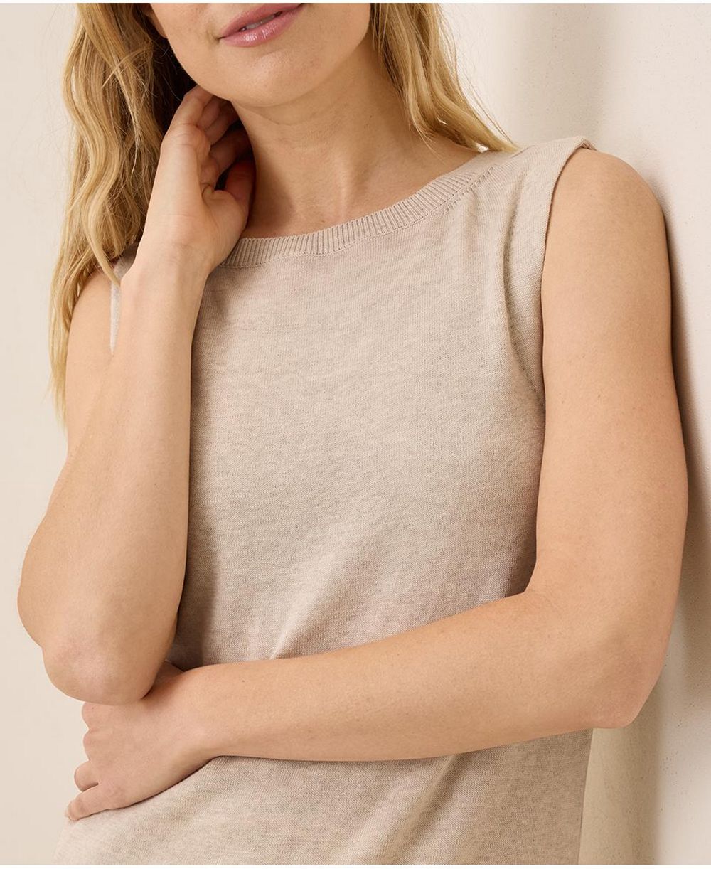 Женский топ Pact из органического хлопка Classic Fine Knit Shell