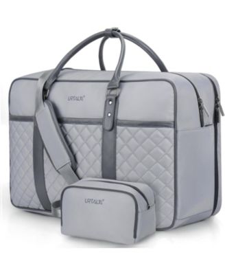 Urtala Travel Duffle Bag for Men, Weekender Bag for Women with Toiletry Bag, Carry On Overnight Bag with 17.3 inch Laptop Compartment (Black)