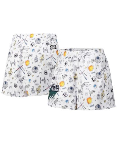 Freeze Max Women's White Star Wars Pop Art Club Shorts