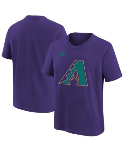 Nike футболка для мальчиков и девочек с логотипом Arizona Diamondbacks, фиолетовая