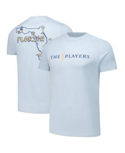 Flomotion Men's and Women's Light Blue THE PLAYERS Florida Outline T-Shirt