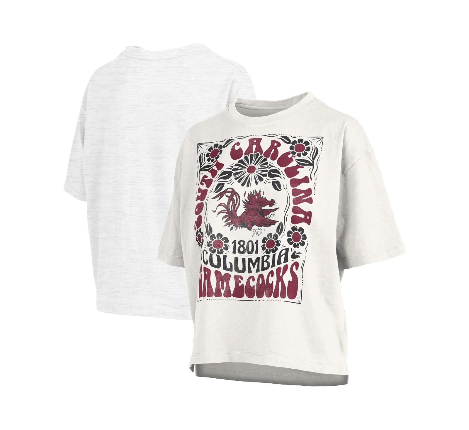 Pressbox Женская оверсайз футболка South Carolina Gamecocks White