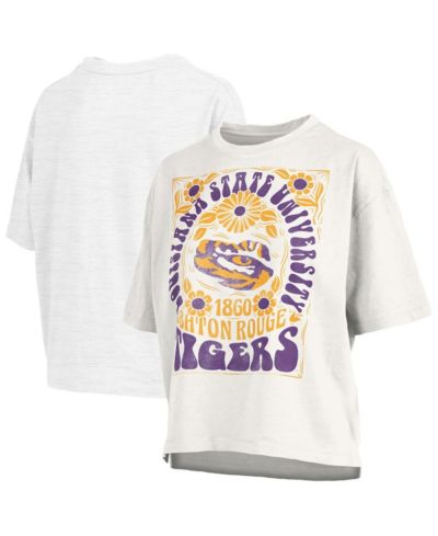 Pressbox Женская оверсайз футболка LSU Tigers Harmony White